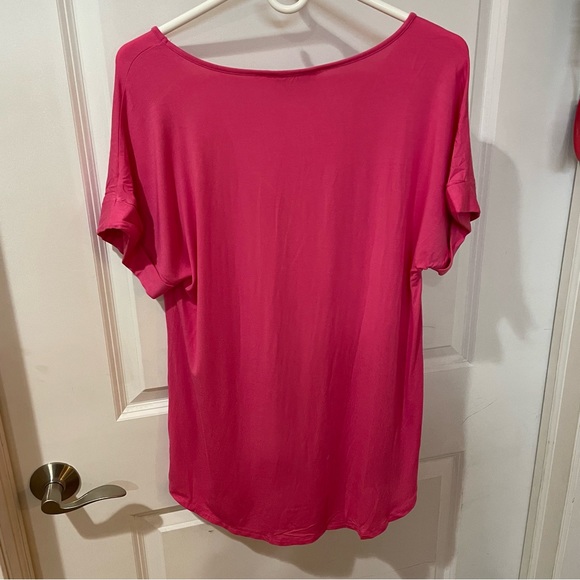 Stretchy Rayon tee - pink - Picture 3 of 7